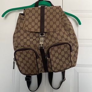 Gucci. Jackie canvas backpack. In great condition. Only used a couple of times.